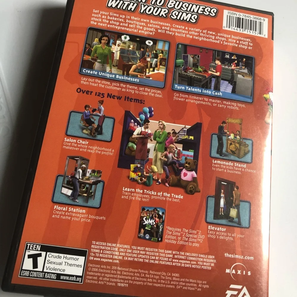 The SIMS 2 Open for Business Expansion Pack - PC Game Software- EA Games